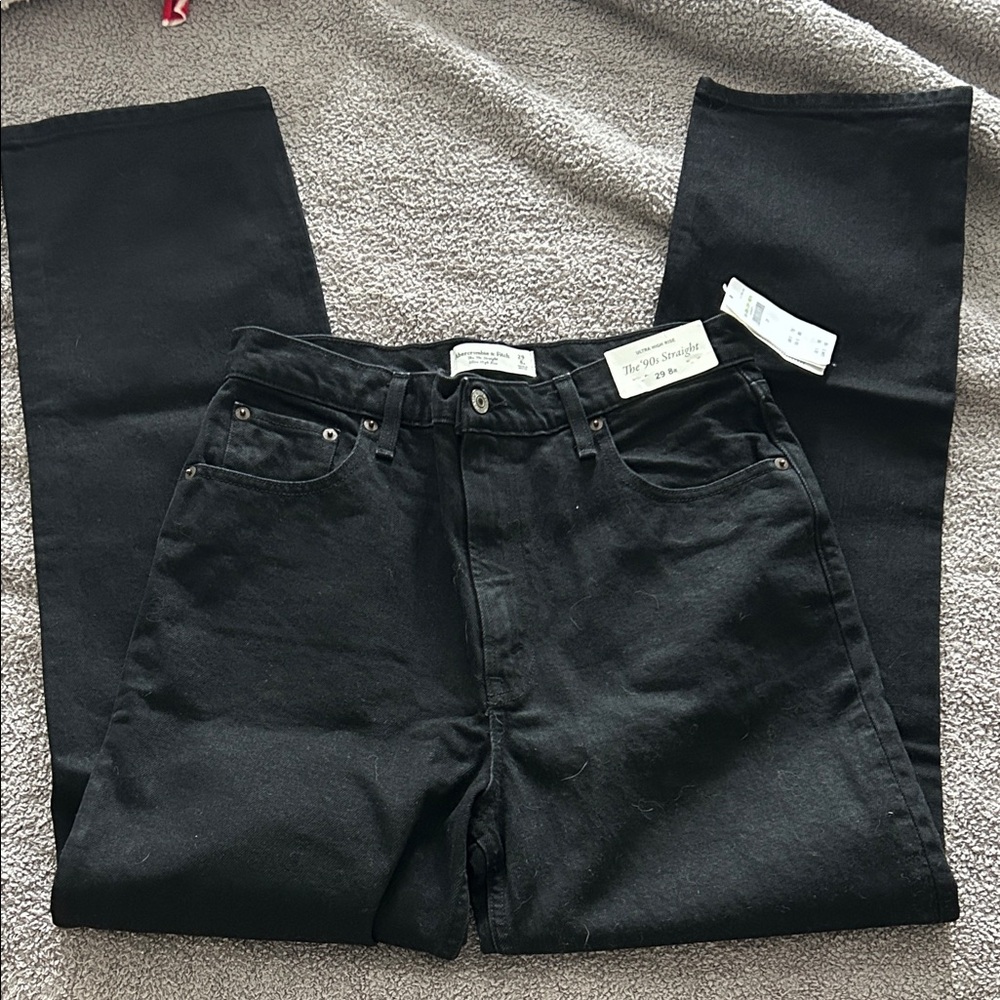 Abercrombie & Fitch Women's Black High Rise Jeans
